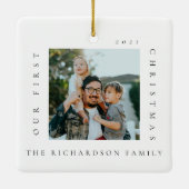 新しいミニマルホームで初めてのクリスマス2の写真 セラミックオーナメント (裏面)