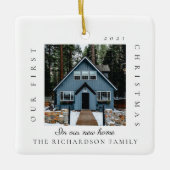 新しいミニマルホームで初めてのクリスマス2の写真 セラミックオーナメント (正面)