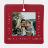 新しいミニマルホームで初めてのクリスマス2の写真 セラミックオーナメント (裏面)