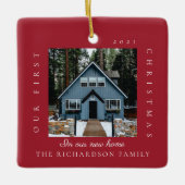 新しいミニマルホームで初めてのクリスマス2の写真 セラミックオーナメント (正面)