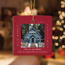 新しいミニマルホームで初めてのクリスマス2の写真 セラミックオーナメント