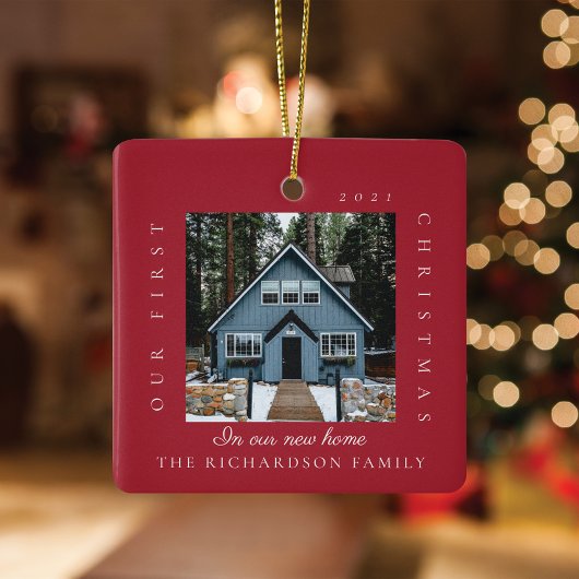 新しいミニマルホームで初めてのクリスマス2の写真 セラミックオーナメント