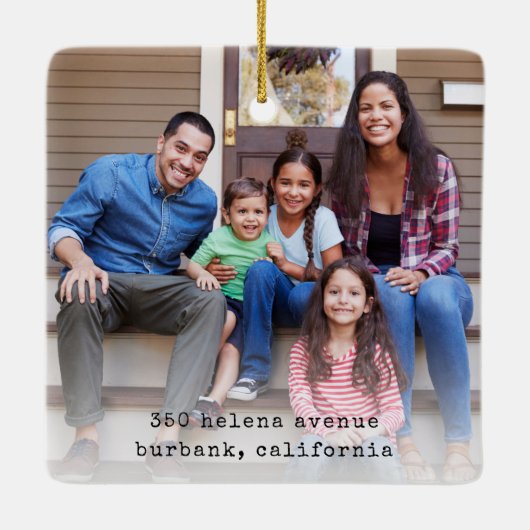 新しいミニマルホームで初めてのクリスマス2の写真 セラミックオーナメント (裏面)