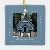 新しいミニマルホームで初めてのクリスマス2の写真 セラミックオーナメント (正面)