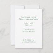 新しいメイジェミニ〔占星術の〕十二宮図誕生日の招待 招待状 (裏面)