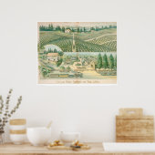 新しいメドックヴィンヤードとワインセラー(1213A) ポスター (キッチン)