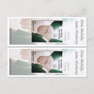 新しいメロディ、同じ調和- Ashley Chunell Bookmarks ポストカード