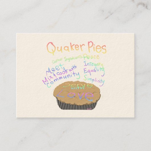 新しいメンバーおよび訪問者のためのカードを配って下さい 名刺 (正面)