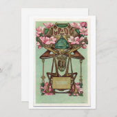 新しいメージジェミニ〔占星術の〕十二宮図誕生日招待状 招待状 (正面/裏面)