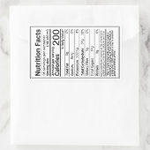 新しいメープルシロップの栄養の事実縁どと 長方形シール (バッグ)