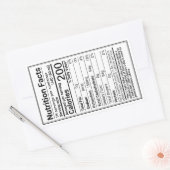 新しいメープルシロップの栄養の事実縁どと 長方形シール (封筒)