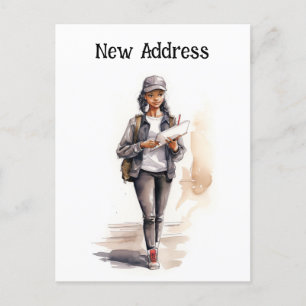 新しいメールアドレスの移動のお知らせ ポストカード