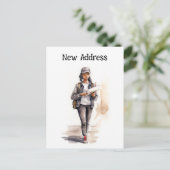 新しいメールアドレスの移動のお知らせ ポストカード (スタンド正面)