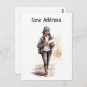 新しいメールアドレスの移動のお知らせ ポストカード (正面/裏面)