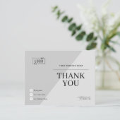 新しいモダンエレガントサンキューカード サンキューカード (スタンド正面)