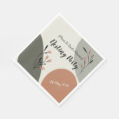 新しいモダンパーティーを親にネスト スタンダードランチョンナプキン (角)