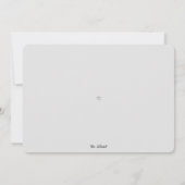 新しいモダンホームカリグラフィスモークネイビームービング 案内状 (裏面)