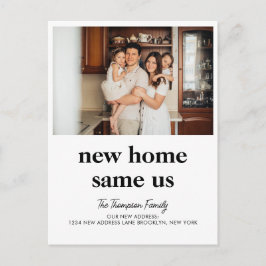 新しいモダンホーム同じ米国の写真の移動 案内ポストカード