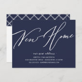 新しいモダンホーム移動のお知らせのスクリプトを作成  ポストカード (正面/裏面)