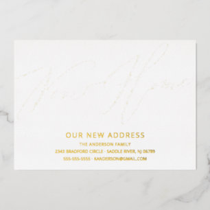 新しいモダンホーム移動のお知らせのスクリプトを作成 箔招待状