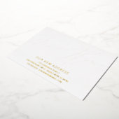 新しいモダンホーム移動のお知らせのスクリプトを作成 箔招待状 (回転した状態)