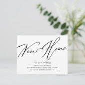 新しいモダンホーム移動のお知らせのスクリプト作成Postca ポストカード (スタンド正面)