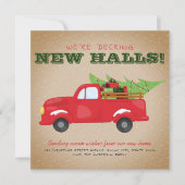 新しいモダンホールをデッキクリスマストラック移動 案内状 (正面)