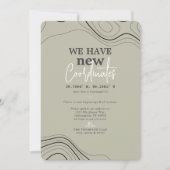 新しいモダン座標（緑の移動） 案内状 (正面)