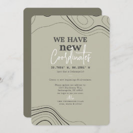 新しいモダン座標(緑の移動) 案内状