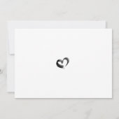 新しいモダン日付結婚のフラット日付カードの保存 セーブザデート (裏面)