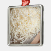 新しいモツァレラのチーズの山 メタルオーナメント (左)