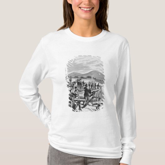 新しいモデルのガトリング砲 Tシャツ (正面)