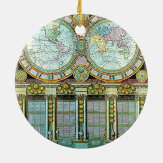 新しいモンド – 古い地図 – 地図 セラミックオーナメント