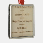 新しいユニバーサルアトラスのタイトルページ メタルオーナメント (右)