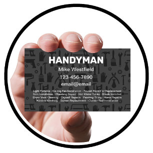 新しいユニークHandyman名刺テンプレート 名刺