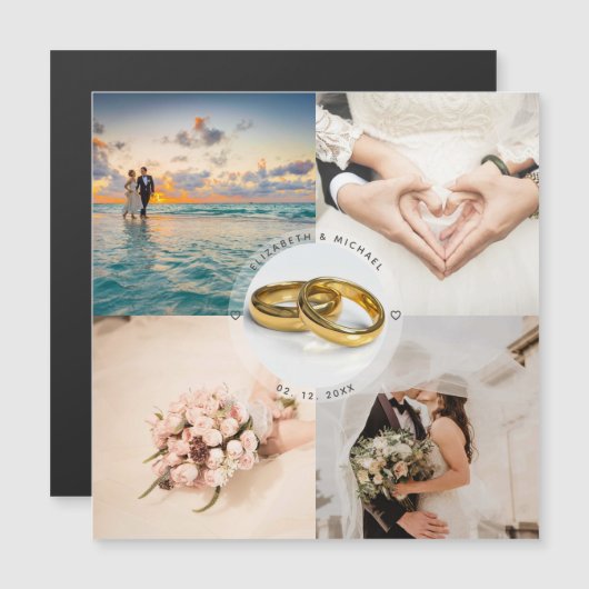 新しいユーザーの写真結婚カードの作成 (正面/裏面)