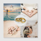 新しいユーザーの写真結婚カードの作成 (正面)