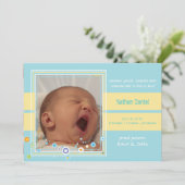 新しいユーザー – ベビーのアナウンスカード 案内状 (スタンド正面)