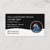 新しいライセンスを取得した配管工の名刺 名刺 (正面)