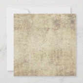 新しいライフヴィンテージとブルー結婚式招待状 招待状 (裏面)