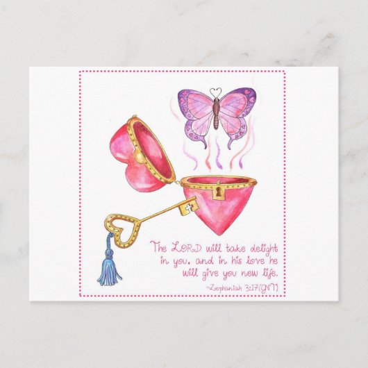 新しいライフ感動的はがき ポストカード (正面)