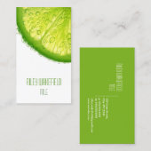 新しいライムの切れの名刺 名刺 (正面/裏面)