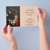 新しいラグジュアリー製品のピンクエレガントの招待状を提示 チラシ (ハンドル)