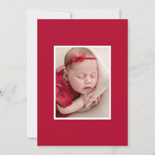 新しいラブスクリプト写真誕生のお知らせ 案内状 (裏面)