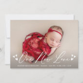 新しいラブスクリプト4写真誕生のお知らせ 案内状 (正面)