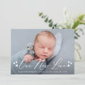 新しいラブスクリプト4写真誕生のお知らせ 案内状 (スタンド正面)