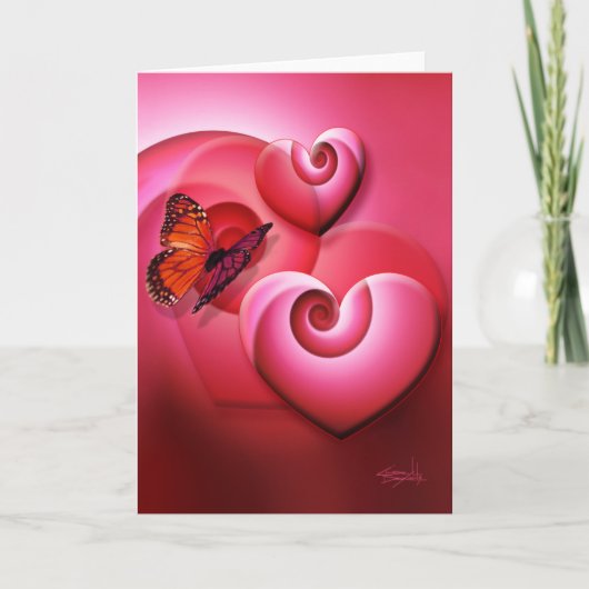 新しいラブバレンタインカード シーズンカード (正面)