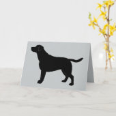 新しいラブラドール取得 カード (黄色い花)