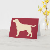 新しいラブラドール取得 カード (黄色い花)