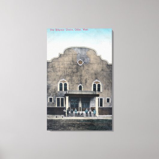 新しいリッジウェイ劇場の外観 キャンバスプリント (正面)